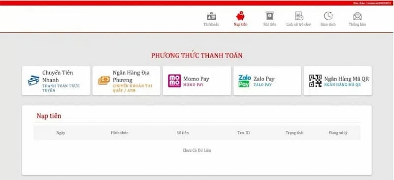 Hướng dẫn cách nạp tiền AE888 nhanh tích tắc